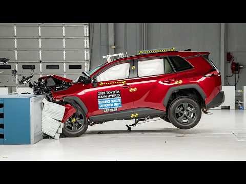 2026 Toyota RAV4 updated moderate overlap IIHS crash test