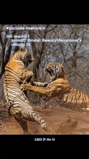 Creation of Tiger in Nature's Code top Real