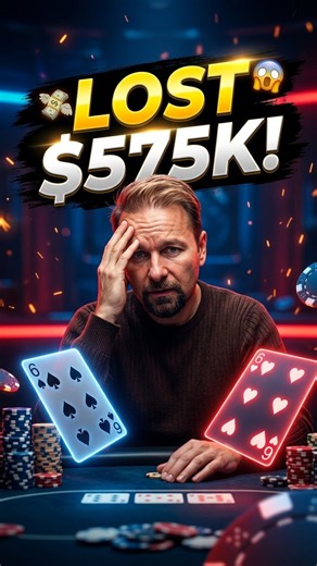 He Thought He Was Trapping... Then Lost $575K!😱 #poker