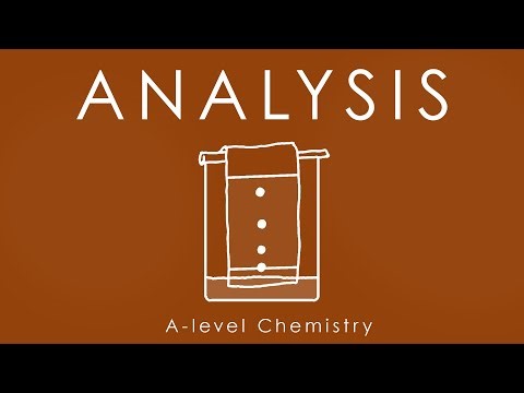 ANALYSIS - A-level Chemistry