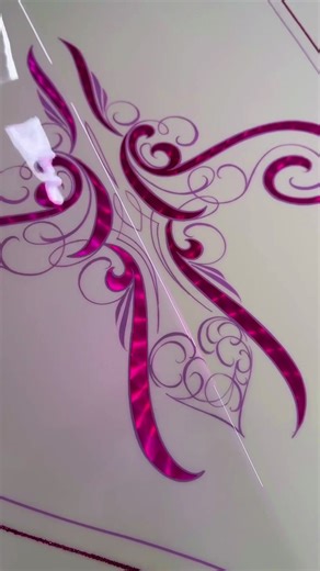 Fineline Pinstriping and Leafing on a Lowrider El Camino