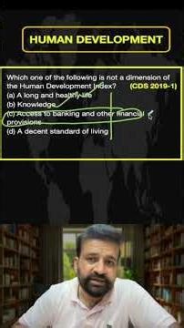 Human Development Index (HDI) | Economy & Current Affairs | UPSC IAS CDS CAPF
