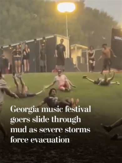 Severe storms forced the temporary evacuation of Atlanta’s Shaky Knees festival. Some attendees slid through muddy grass before the festival reopened, with Twenty One Pilots returning for a shortened set.