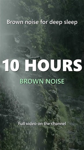 Brown noise for deep sleep | 10 Hours, Black Screen #shorts