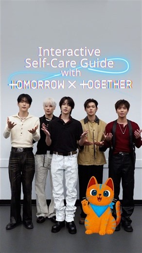 Interactive self-care guide with TOMORROW X TOGETHER | UNICEF