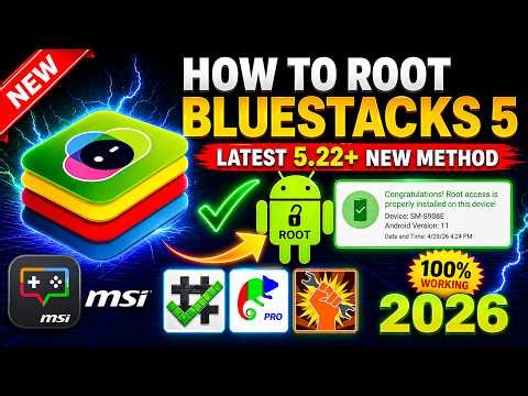 How to Root BlueStacks 5 2026 (5.22+ version) How To Root BlueStacks 5 New method 2026
