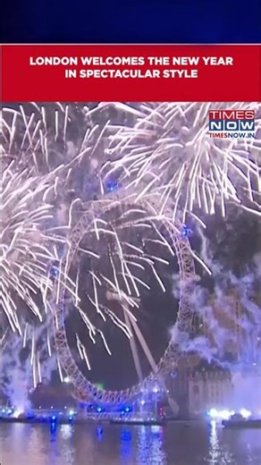 Watch: Spectacular New Year’s Fireworks Over The River Thames in London | UK News #shorts