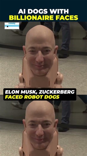 Elon Musk, Zuckerberg Turn Into AI Robot Dogs At Berlin Exhibition