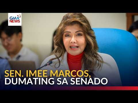 Sen. Imee Marcos, dumating sa Senado | GMA News
