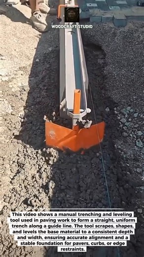 Perfect Trench in Minutes | Smart Manual Paving Tool #Construction #Paving #Tools