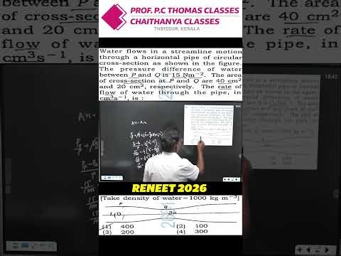 Don't lose marks on Streamline Flow calculations Mechanical Properties of Fluids Chapter RENEET 2026
