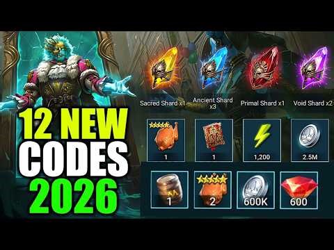 *NEW* RAID SHADOW LEGENDS CODES 2026 🎁 12 PROMO CODE