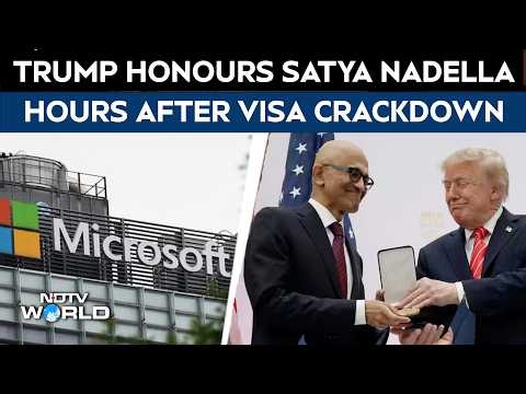 US Visa | Trump Honours Satya Nadella Hours After US Suspends Microsoft’s Green Card Sponsorship
