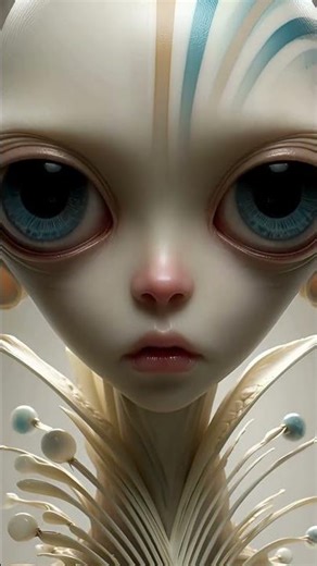 Otherworldly Beauty and Grace Serene Alien Fashion Models Showcase Cosmic Couture | Alien Sightings