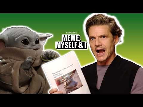 Pedro Pascal & Grogu React To The Mandalorian & Grogu Memes | Meme, Myself & I