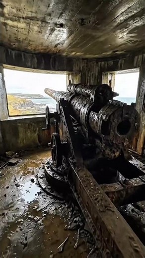 WW2 German coastal artillery bunker #ww2 #history #shorts