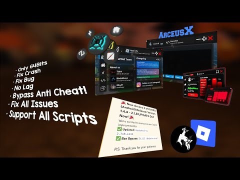 ArceusX - Update Latest (v2.718.1110) Only 64Bits ☑️ Fully Undetected☑️ Bypass☑️Work All Scripts☑️