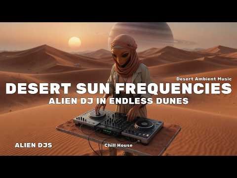 Desert Sun Frequencies 🌅 Alien DJ in Endless Dunes | Chill House | Desert Ambient Music