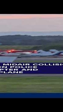 Deadly midair collision between police helicopter and small plane