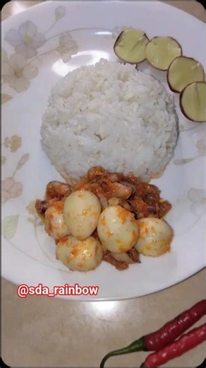 Salted Squid & Quail Eggs Sambal | Spicy, Savory & So Addictive! 🦑🔥