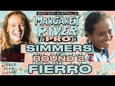 Caitlin Simmers vs Vahine Fierro | Western Australia Margaret River Pro 2026 - Round 2