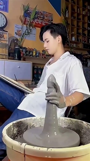 Dirty Hands, Happy Heart.#creativeclayideas #inspiration #handmade #pottery #asmr #ceramic #craft