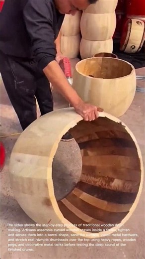 Traditional Craftsmanship: How Skilled Artisans Handcraft Massive Wooden Drums