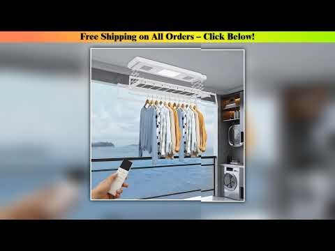 155*60cm Electrical Drying Rack with Remote Control Electrical Drying Rack Wall and Ceiling
