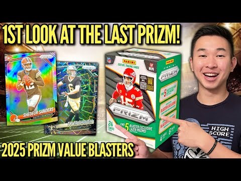 EARLY 1ST LOOK AT THE LAST PRIZM 🏈! 😱🔥 2025 Panini Prizm Football Retail Value Blaster Box Review x5