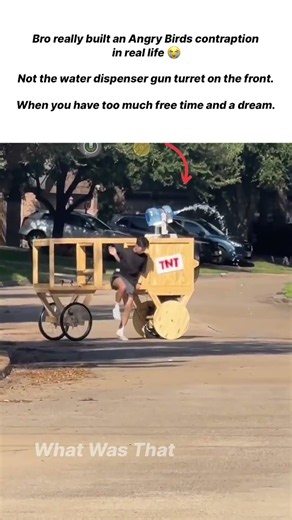 Building a real life Bad Piggies machine in the neighborhood