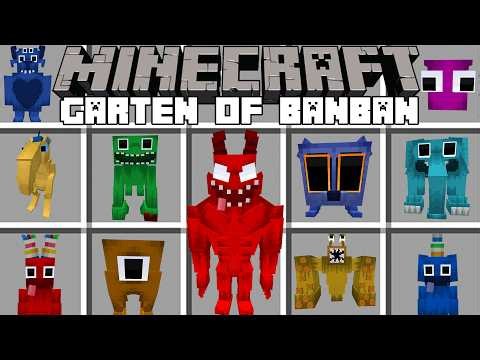 Minecraft GARTEN OF BANBAN MOD / GARTEN OF BANBAN ANTI DEVIL MOD! (Minecraft Mods)