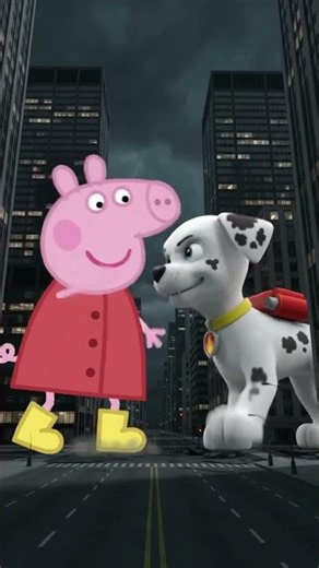 🏙️ Titan Peppa Pig vs Giant Marshall City Battle