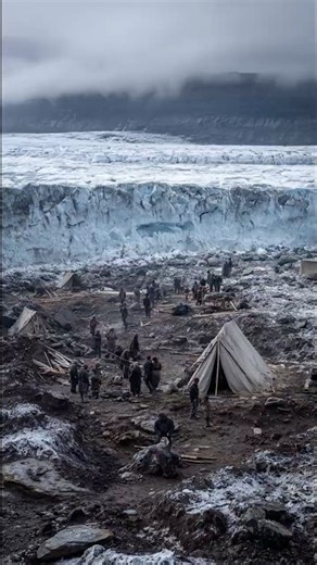 Ice Collapse Exposes Ancient Campsite Preserved in Time