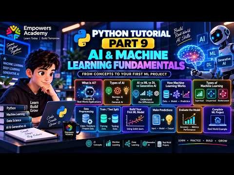 Python Tutorial | Part 9 - AI & Machine Learning Fundamentals | Empowers Academy