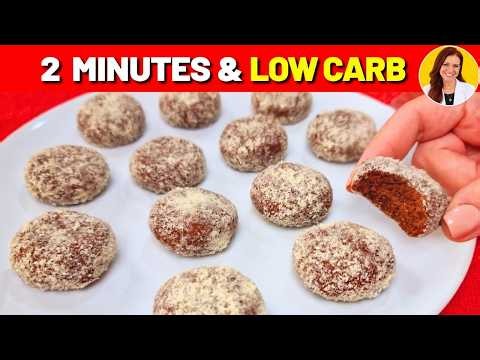 Only 2 MIN, 4 INGREDIENTS and LOW CARB - No Cooking, No Sugar, Quick, Easy and Delicious