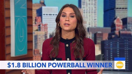 One lucky winner in Arkansas is waking up to a green Christmas! A ticket sold there matched all six numbers to win a $1.817 billion jackpot — the second-largest U.S. lottery prize ever, according to Powerball. ABC News’ Sophie Flay has the details. | Good Morning America