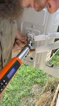 Installing a mini split air conditioner. #HandsomeOrHandy #Hvac