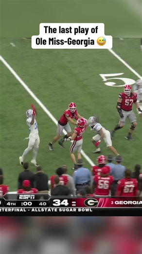 How many laterals did Georgia throw? 😂 #cfb #cfp #olemiss #georgia | ole miss vs georgia