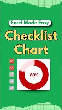 How to Create an Interactive Checklist Chart in Excel ✅📊