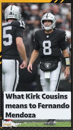 Fernando Mendoza has a GREAT mentor in Kirk Cousins 🔥