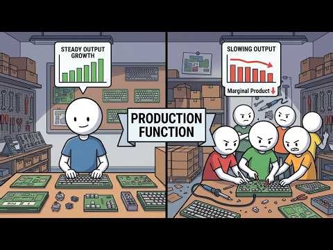 The Production Function | Inputs, Marginal Product & Diminishing Returns (Lesson 3.1)