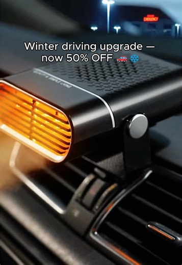 Portable Electric Car Heater Fan 12V/24V Fast Heating Window Fan Windshield Defogger with 360° Rotation for Foggy Screen Heating Visibility #carheater #heater #ryanwindridge #tiktokshop #fyp