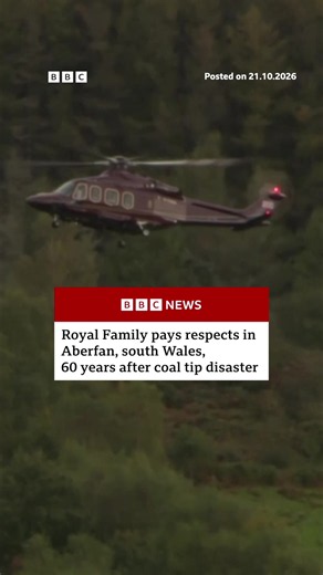 King Charles, Queen Camilla and the Prince of Wales have laid wreaths in memory of the 116 children and 28 adults who died in the Aberfan disaster. #Aberfan #Wales #Royals #UK #PantglasJuniorSchool #BBCNews