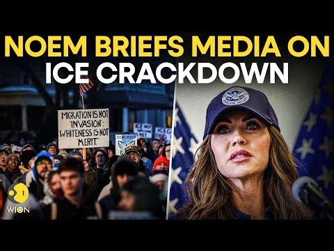 LIVE: US Homeland Security Secretary Kristi Noem Briefs Media on Immigration Enforcement in New York