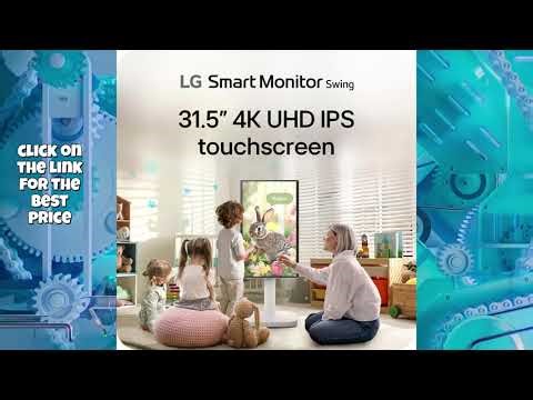 LG Smart Monitor Swing 32" - 4K UHD Touchscreen - webOS - 65W USB-C - Rolling Stand