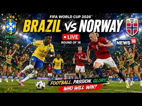 Norway Vs Brazil FIFA World Cup 2026 LIVE | Vinicius Junio Drives Fan Crazy | Erling Haaland | N18G