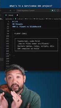 What's in a ServiceNow SDK project?