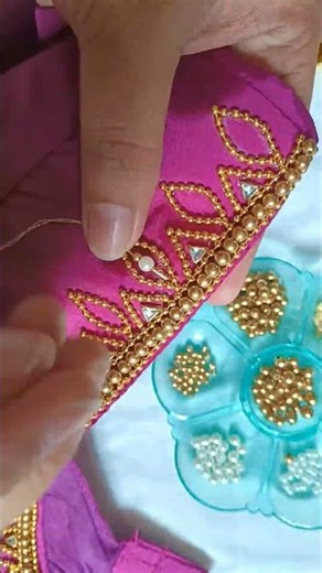 Very Simple And Unique Aariwork Design |Blouse Design |Maggamwork |Embroidery |Blouse |Design