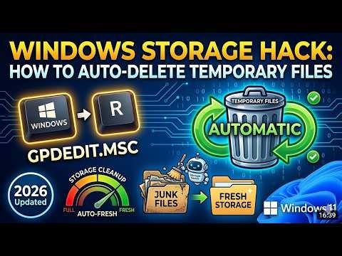 Windows Storage Hack: How to Auto-Delete Temporary Files