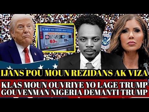 MOVE NOUVEL PI RED,POU MOUN AK REZIDANS E VIZA,TRUMP FE GWO CHANJMAN ,TRUMP PRAN GWO TOU BO KOTE